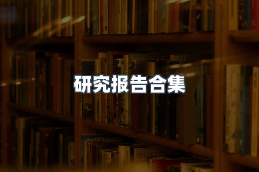研究报告合集